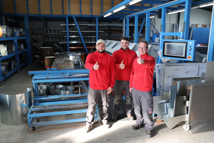 Biegemaster BendTron in Aktion beim Fachbetrieb Stübler, Eisingen / Fils