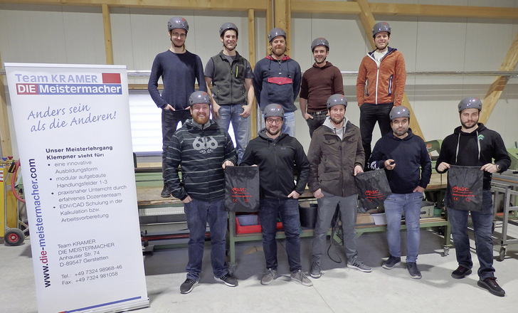 Die zehn Meisterschüler des aktuellen Vorbereitungskurses