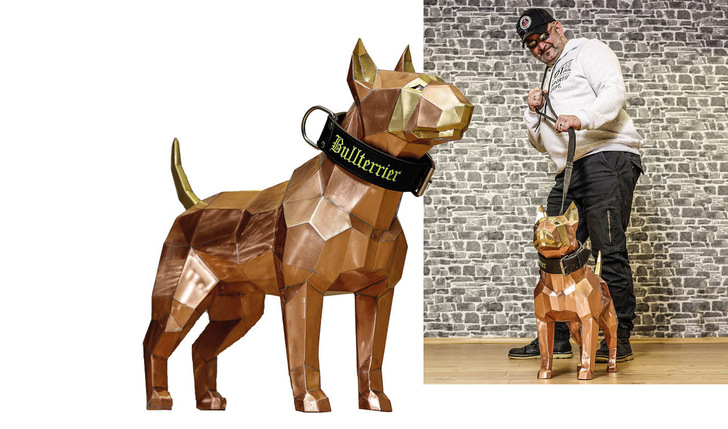 Können den Aktionsstart kaum erwarten: Torsten Thielmann mit Kupferhund Copper - © Bild: Thielmann
