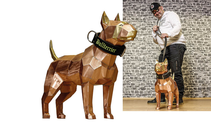 Können den Aktionsstart kaum erwarten: Torsten Thielmann mit Kupferhund Copper