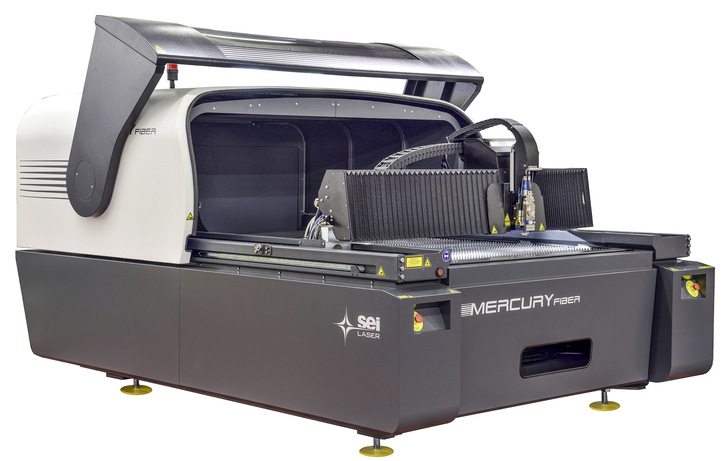 Die Anlagen der Serie Mercury Fiber von Sei Laser sind überraschend kompakt gebaut