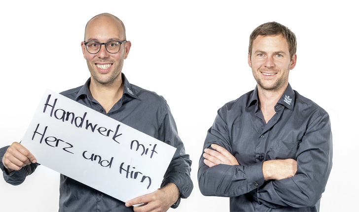 Die Geschäftsführer und Inhaber Marco Stamm und Mike Günthardt legen großen Wert auf gutes Handwerk