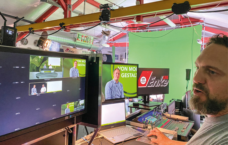 Nico-David Gather bei der Produktion des Cidan-Videos im roten Enke-Studio