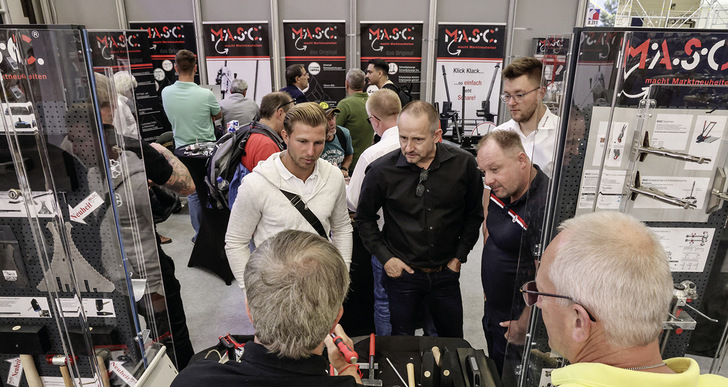 Blick auf den Messestand von M.A.S.C. aus Senden