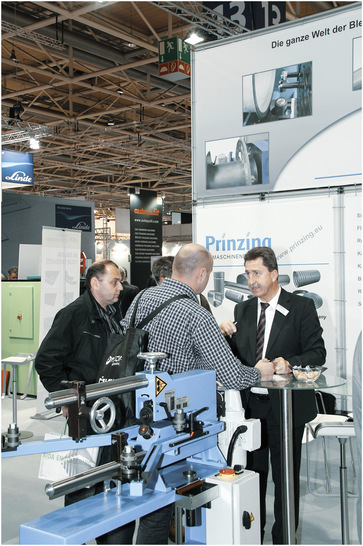 Peter Prinzing auf der Euroblech (Archivfoto) - © Bild: BAUMETALL
