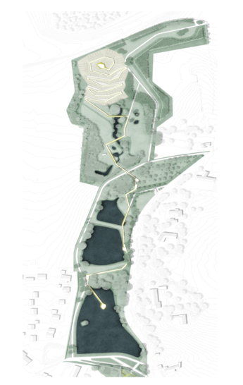 Der Weihersteig mäandert durch verschiedene Landschaftsbereiche - © Bild: Planorama
