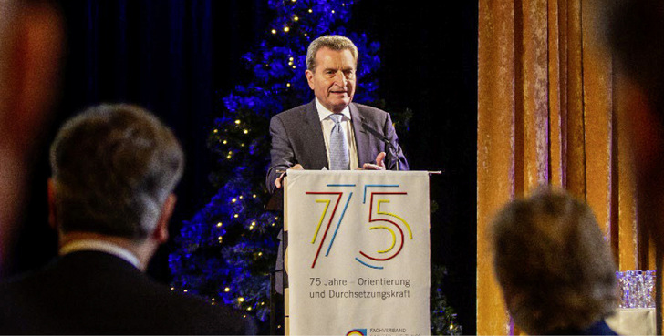 Günther H. Oettinger bezeichnete die SHK-Berufsorganisation als Kulturgut - © Bild: FSHK Bayern

