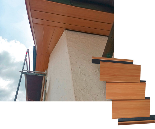 Strukturgebende Alu-Steckprofile