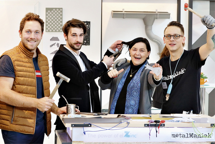 Gute Laune: Internationale Branchenführer haben Spaß