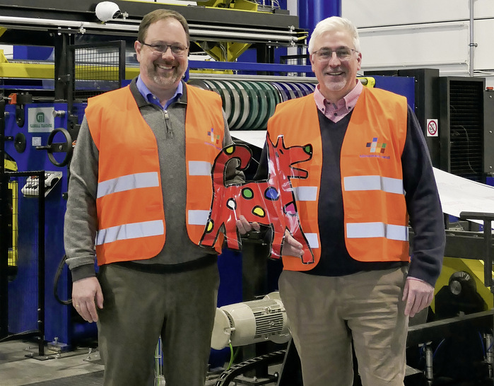  Geschäftsleiter Jens Wedell (links) und Prokurist Frank Klöck in der Lager- und Produktionshalle in Mannheim