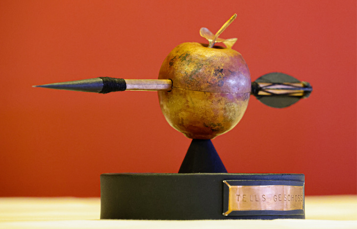  Nils Gehrig beteiligte sich mit seiner Arbeit „Tells Geschoss“ am Kreativwettbewerb