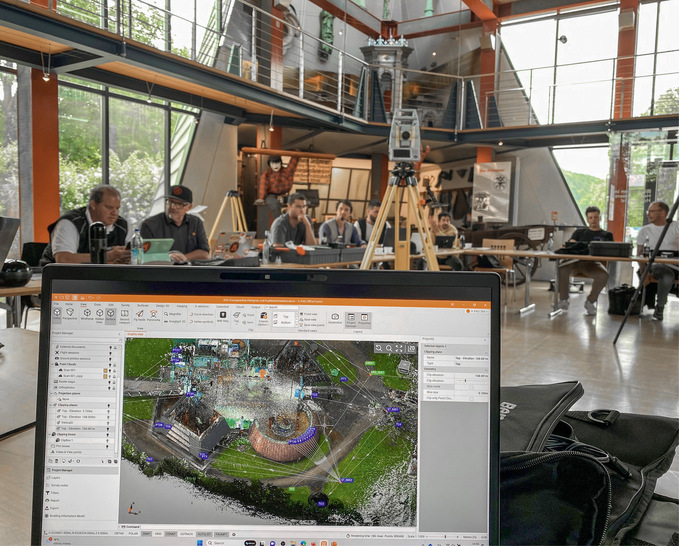 Faszination Punktwolke: Relevante Maße können jederzeit am Scan ermittelt werden