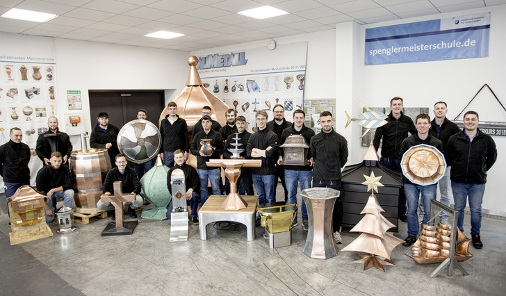  Die Teilnehmer des Spenglermeisterkurses in Würzburg