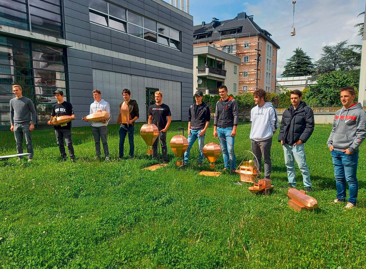 Frischgebackene Südtiroler Spenglergesellen