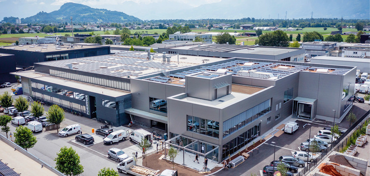 Neu und modern: Das Green Building von Forstner in Feldkirch mit Produktionsfläche, Büro- und Sozialräumen sowie multifunktionalem Showroom