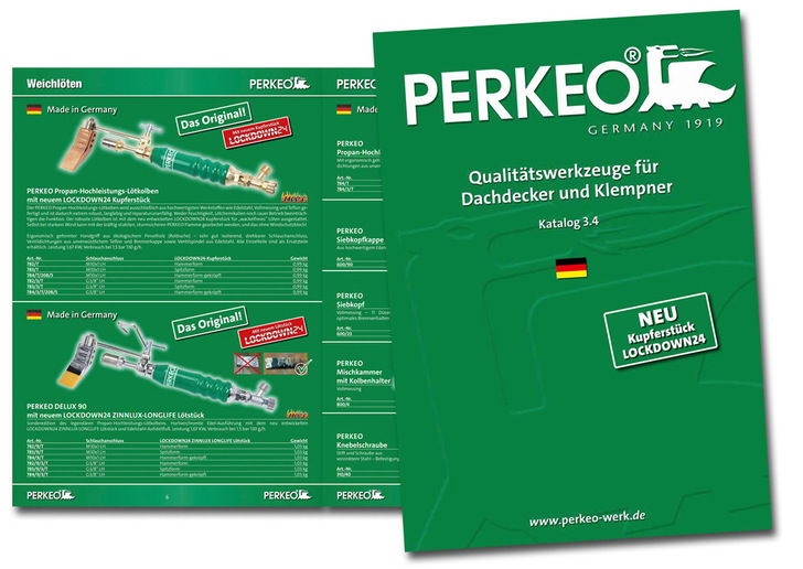 Der neue Perkeo-Katalog für Dachhandwerker
