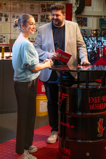 Fails-Night-Rednerin Sophie Hinkel mit Fails-Night-Macher und Moderator Oliver Oettgen