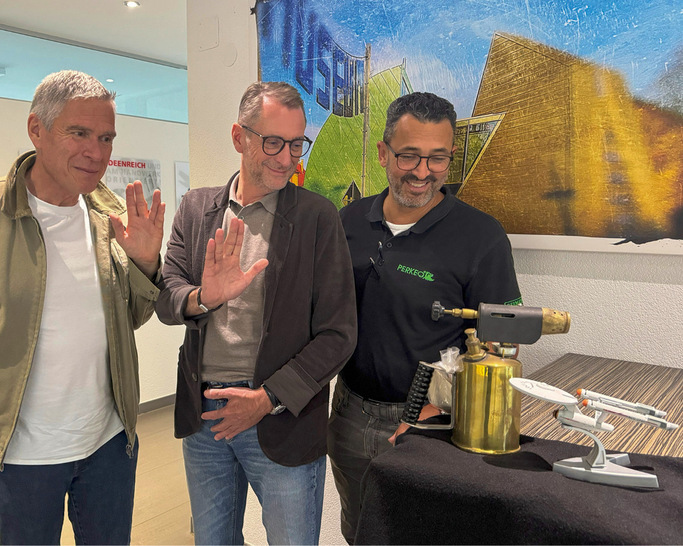 Die Spacebox-Paten: Andi, Martin und Yassine