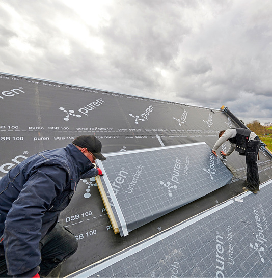 Das bewährte Steildach-Dämmsystem Puren Unterdach erhält eine Unterdachbahn mit erhöhter Grammatur von 350 g/m²