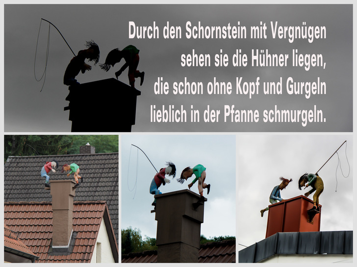 Max&Moritz-Figuren vom Fachbetrieb Gassmann aus Laudenbach 