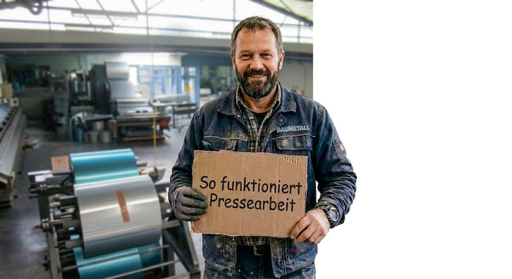Wie kommt dieser Pappschild-Spengler in die Werkstatt? KI macht’s möglich...