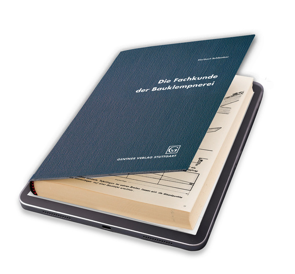 Das Fachbuch von Herbert Schlenker, „Die Fachkunde der Bauklempnerei“, ist zeitnah als unveränderter digitaler Nachdruck der 8., überarbeiteten Ausgabe aus dem Jahr 1997 erhältlich