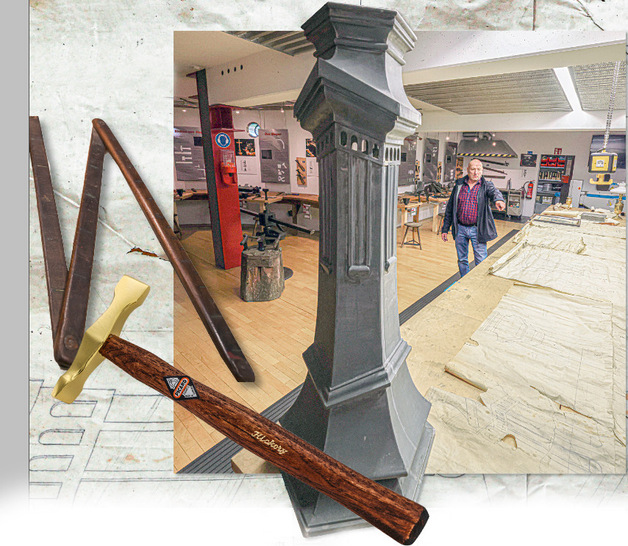 Das beeindruckende Meisterstück aus dem Jahr 1910 ist samt Zeichnungen und dazu passendem Meisterhammer im Museum zu sehen