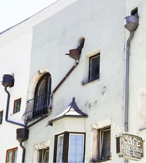 Dachentwässerungs-Details in Rattenberg am Inn