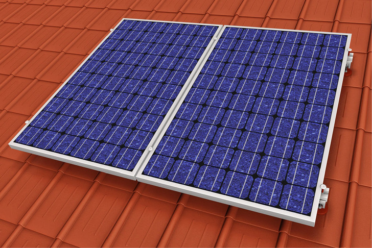 Das Prefa-Aufdachsystem PS.13 ­punktet mit seiner besonders ­flachen Bauform der einzelnen Module
