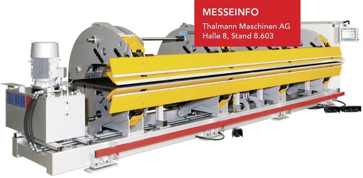 Der mit Dynamic Folding Technology ausgestattete Thalmann-Doppelbieger bietet jetzt noch mehr Dynamik in der Biegetechnik
