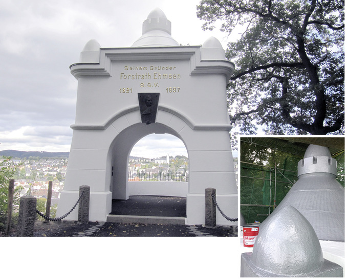 Mit Enkopur abgedichtete Kuppeldächer
