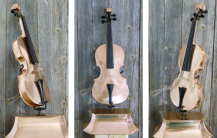 
Diese kupferne Ziergeige fertigte Josef Frank Jun. an der Münchner Meisterschule an



