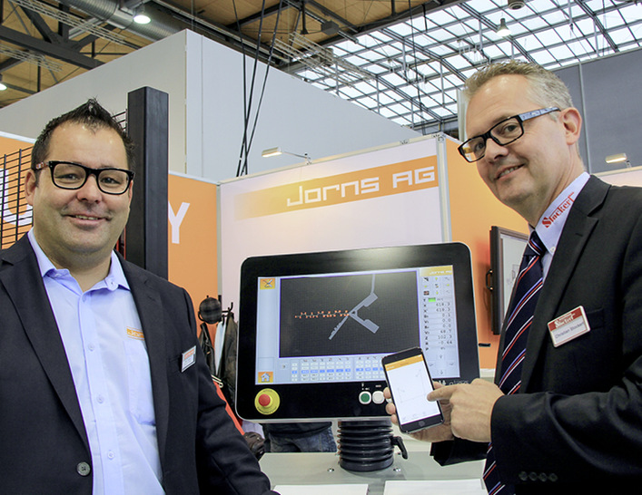 Marc Jorns und Christian Stockert präsentieren die App J-Bend. Infos auch auf www.jorns.ch
