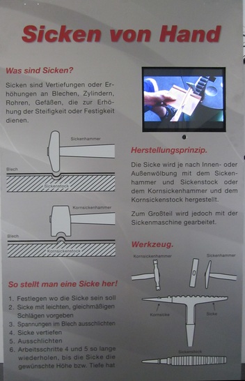 Infotafel im Museum