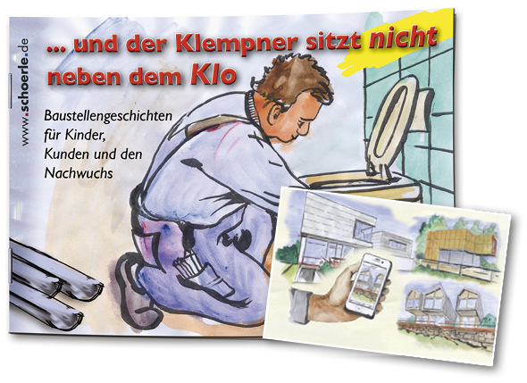 Das 14,8 x 10,5&nbsp;cm messende Klempnerbuch ist ein ideales Werbepräsent für alle, die zeigen wollen, wie vielseitig der Werkstoff Metall einsetzbar ist
