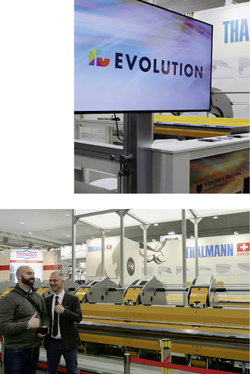 Thalmann- Geschäftsführer Marco Cappello (r.) mit einem begeisterten Kunden aus Neuseeland
