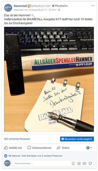 <p>Der Allgäuer Spenglerhammer</p> - © Buck