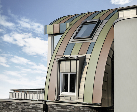 



Verschiedene Oberflächenvarianten aus Titanzink
