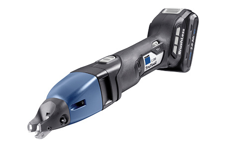 <p>
</p>

<p>
Die neue Trumpf-Akku-Schlitzschere TruTool C 200
</p> - © Trumpf

