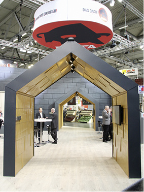 
Viel zu sehen auf dem Prefa-Messestand 



