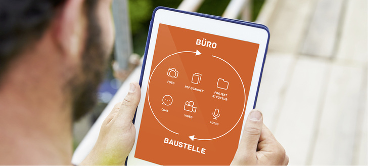 
MIt der App myCraftnote sind Baustelle und Büro miteinander vernetzt, sodass Informationen schnell erfasst werden und für alle zugänglich sind



