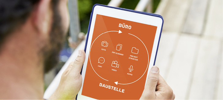 <p>
MIt der App myCraftnote sind Baustelle und Büro miteinander vernetzt, sodass Informationen schnell erfasst werden und für alle zugänglich sind
</p>

<p>
</p> - © Thnikstock / myCraftnote / Greentomato

