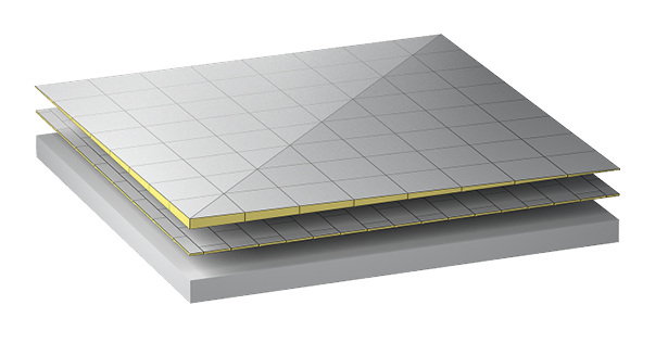 
Gefälledämmung mit Gratplatten



