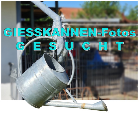 BAUMETALL-Leser Klaus Walter hat es getan: Er sendete sein Gießkannen-Foto bereits an die BAUMETALL-Redaktion