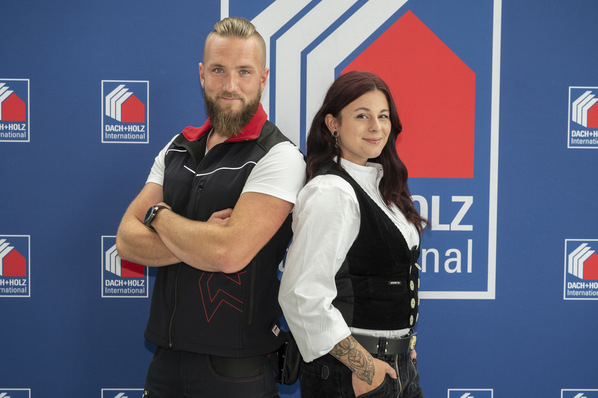 Messebotschafter René Gößling und Sabrina Simon