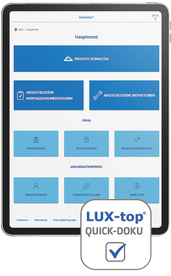 Lux-Top hat die Funktionalität der Montage­dokumentations-App Quick-­Doku grund­legend erweitert. Version 2.0 bietet ein noch ­besseres Nutzererlebnis für Anwender bzw. Unter­nehmen