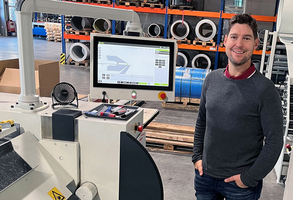  Gerhard Resch schätzt die Kombination der Biegemaschine Cidan F32 mit der nuLink-Software