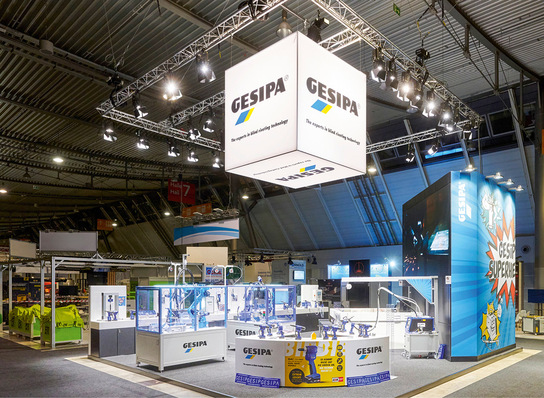 Visualisierung des Gesipa-Messestandes