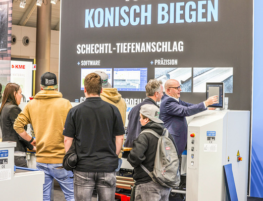 Mit dem Thema „Konisch Biegen“ trifft Schechtl ins Schwarze