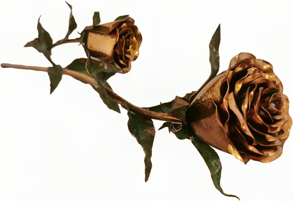 Elegante Rose gefertigt von Daniel Sebenji